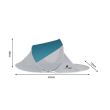 Cort plaja, cu protectie UV, husa, albastru si alb, 120x220x88 cm, Malatec