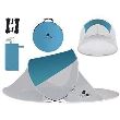 Cort plaja, cu protectie UV, husa, albastru si alb, 120x220x88 cm, Malatec