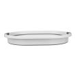Cos de rufe cu 2 manere, pliabil, silicon, gri si alb, 25 L, 53.5x38x6/15/24 cm