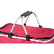 Cos pentru cumparaturi, model buline, rosu, max 5 kg, 47x28x25 cm, Jela 
