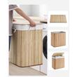 Cos rufe, 3 compartimente, bambus, natur, 150 L, 60x40x61.5 cm, Artool