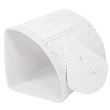 Cos rufe, de colt, bambus, alb, 73 L, 47x60 cm, Springos 