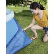 Covor de protectie pentru piscina, suport, PVC, albastru, 396x396 cm, Bestway