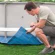 Covor de protectie pentru piscina, suport, PVC, albastru, 396x396 cm, Bestway