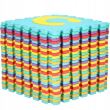 Covor spuma ptr copii, EVA multicolor, model alfabet, 172x172x1cm, Springos