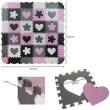 Covor tip puzzle, pentru copii, spuma EVA, 16 piese, 30x30 cm, Isotrade