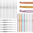 Crosete, multicolore, cu trusa, set 22 buc, 0.6-6.5 mm, Springos 