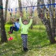 Cursa cu obstacole, pentru copii, portabil, set 17 piese si accesorii montane, Motion Sport Activities 