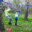 Cursa cu obstacole, pentru copii, portabil, set 17 piese si accesorii montane, Motion Sport Activities 