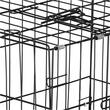 Cusca pentru animale de companie, Springos, metal, plastic, pliabila, negru si argintiu, 60x42x50 cm