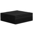 Cutie pentru bijuterii, velur, negru, 26x26x9 cm, Springos