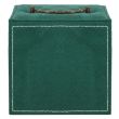 Cutie pentru bijuterii, velur, verde, 12x12x12 cm, Springos