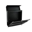 Cutie postala cu loc pentru ziar, otel galvanizat, antracit, 37x10x36.7 cm, Malatec 