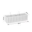 Jardiniera decorativa cu suport metalic, antracit, 58x18x16.2 cm, Boardee Fencycase W 