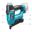 Capsator, 18 V, Li-ion, 2 in 1(capse si cuie), acumulator neinclus, SAS+ALL, DEDRA