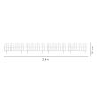Gard de gradina decorativ, plastic alb, set 4 buc, 60x30.5 cm