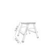 Scara aluminiu, 2 trepte, urcare ambele parti, DRABEST