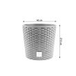 Ghiveci decorativ de flori rotund 37.5 cm, diametru 40 cm, alb, Rato Round (DRTUS400L-S449)