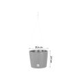 Ghiveci decorativ cu lant 21.9 cm, diametru 25.6 cm, alb, Rato Round WS (DRTW260-S449)