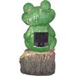 Decoratiune gradina, beton, lampa solara, broasca, 2xLED, 9.5x9x19 cm, Strend Pro