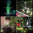 Decoratiune gradina tip fantana arteziana cu lumini LED, Gardlov, plutitoare, incarcare solara, 16x4 cm