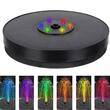 Decoratiune gradina tip fantana arteziana cu lumini LED, Gardlov, plutitoare, incarcare solara, 16x4 cm