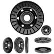 Disc circular slefuit, modelat, raspel, pentru lemn, plastic, gradatie I, 120x22.2 mm, Dedra