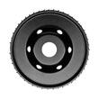 Disc circular slefuit, modelat, raspel, pentru lemn, plastic, gradatie I, 120x22.2 mm, Dedra