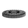 Disc circular slefuit, modelat, raspel, pentru lemn, plastic, gradatie I, 120x22.2 mm, Dedra