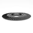 Disc circular slefuit, modelat, raspel, pentru lemn, plastic, cauciuc, beton celular, gradatie II, 125x22.2 mm, Dedra