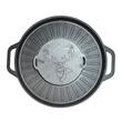 Disc pentru gratar, fonta, tip grill, cu picioare, set 4 piese, 49.5 cm