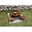 Disc pentru gratar, fonta, tip grill, cu picioare, set 4 piese, 49.5 cm