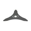 Disc metalic stea pentru motocoasa/trimmer, Thor, 3 dinti lungi, 255x25.4x1.4 mm