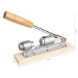 Dispozitiv pentru spargerea nucilor, otel, suport lemn, 20x5 cm 