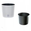Ghiveci decorativ de flori, Prosperplast, Rato Round, rotund, alb, 20x19 cm