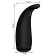 Dozator automat pentru sapun lichid, cu senzor, ABS+PC, negru, 4xAAA, 300 ml, 7/14x22 cm, Isotrade