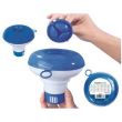 Dozator pastile clor pentru piscina, 2.5 cm, albastru si alb, 12.5x12 cm, Bestway 