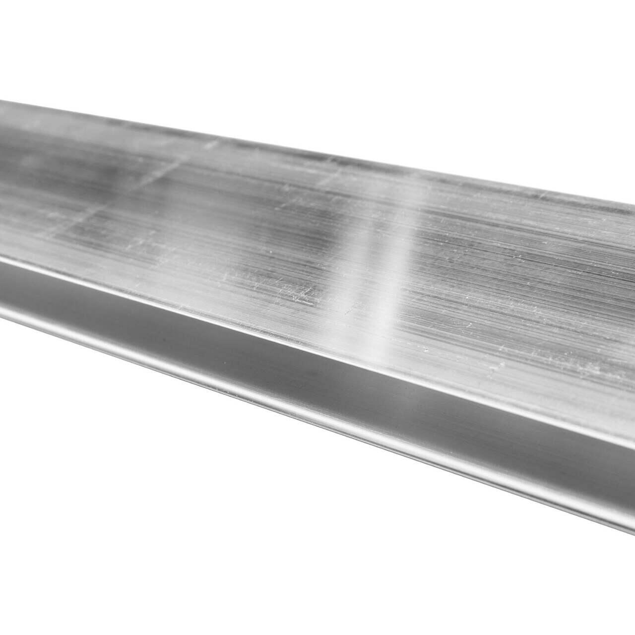 Dreptar profil H, aluminiu, 240 cm, Richmann, detaliu suprafata aluminiu anodizat