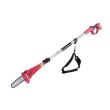Drujba electrica pentru crengi, 20V Li-ion, cu acumulator 2 Ah, incarcator, maner telescopic, Worcraft