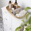 Dulap baie, Artool, MDF, 2 rafturi, 4 sertare, 1 usa, alb, 55x30x82 cm