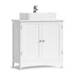 Dulap baie, Artool, placa MDF, 2 rafturi interioare, 2 usi, alb, 60x30x60 cm
