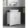 Dulap baie, Artool, placa MDF, 2 rafturi interioare, 2 usi, alb, 60x30x60 cm