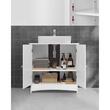 Dulap baie, Artool, placa MDF, 2 rafturi interioare, 2 usi, alb, 60x30x60 cm