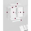 Dulap baie, Artool, placa MDF, 2 rafturi interioare, 2 usi, alb, 60x30x60 cm