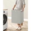 Dulap baie, Artool, placa raft MDF, cadru otel, cu compartiment rufe, alb, 50x33x72 cm