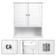 Dulap baie, suspendat, MDF, 3 rafturi, 2 usi, alb, 60x20x70 cm, Artool