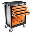 Dulap mobil pentru unelte, 7 sertare, max 280 kg, 680x460x1030 mm, NEO