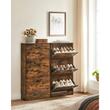 Dulap pentru depozitare incaltaminte, pantofar, Artool, pal, maro rustic, 3 sertare, 60x24x102 cm