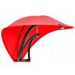 Sezlong suspendat, Jumi, otel, cu parasolar, rosu, max 100 kg, 183x112x213 cm