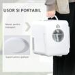 Frigider turistic, mini, 12V/220V, alb, 4 L, 25.8x20.5x26.3 cm